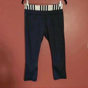 Lululemon Run Inspire Crop Inkwell Ocean Stripe